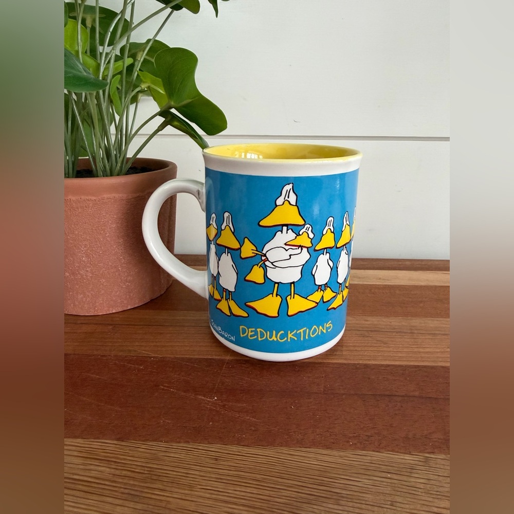 Ducktales by John Baron 1986 mug DEDUCKTIONS
